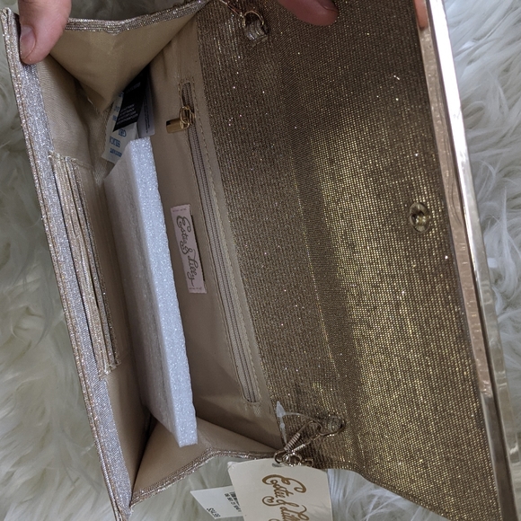 Light gold Estee and Lilly clutch - Picture 4 of 5